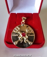 MEDALHA EXU TIRIRI EM OURO 18K