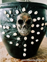 Pote de barro EXU CAVEIRA 