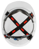 Capacete 3M com cerneira e jugular Branco linha H-700