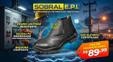 Botina RINO  Elástico Vaqueta Volt Protect Preta Bidensidade Composite