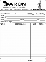6 Talo Pedido Autocopiativo 14x20 Cm - 50x2 Vias