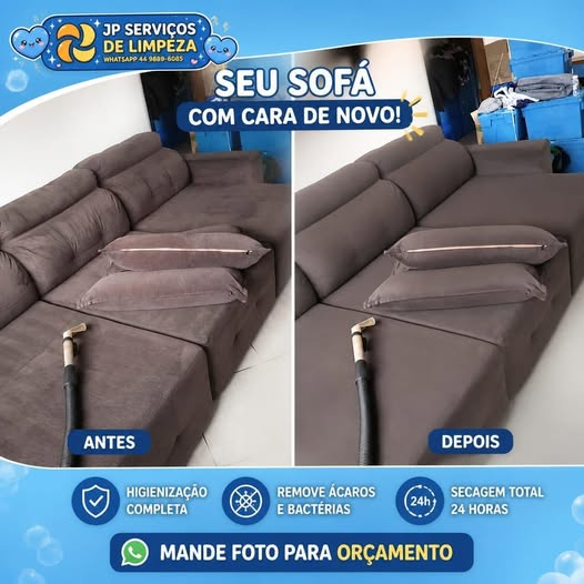  Limpeza de sofá a seco e a domicilio em Maringá