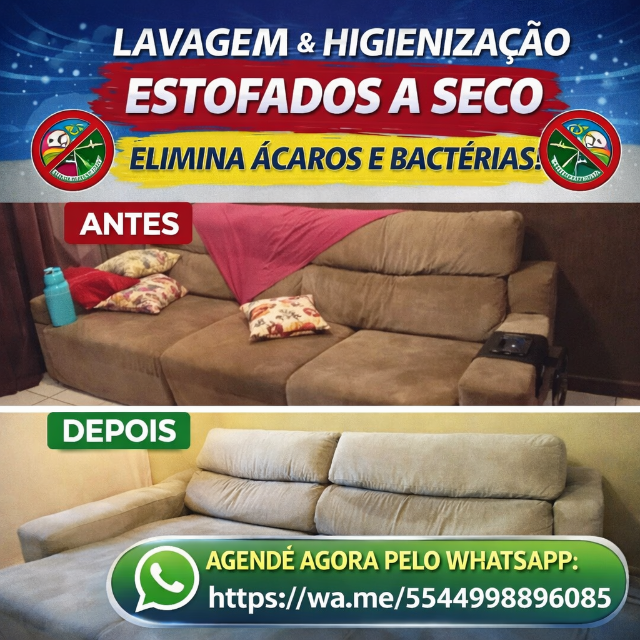  Limpeza de sof� a seco em Maring�