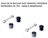 KIT PARCIAL C/04 BUCHAS DOS BRAOS INFERIORES DA SUSPENSO TRASEIRA MARCA MOBENSANI