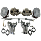 KIT CARBURADOR MODELO WEBER 40IDF COLETORES ACIONAMENTO E FILTROS