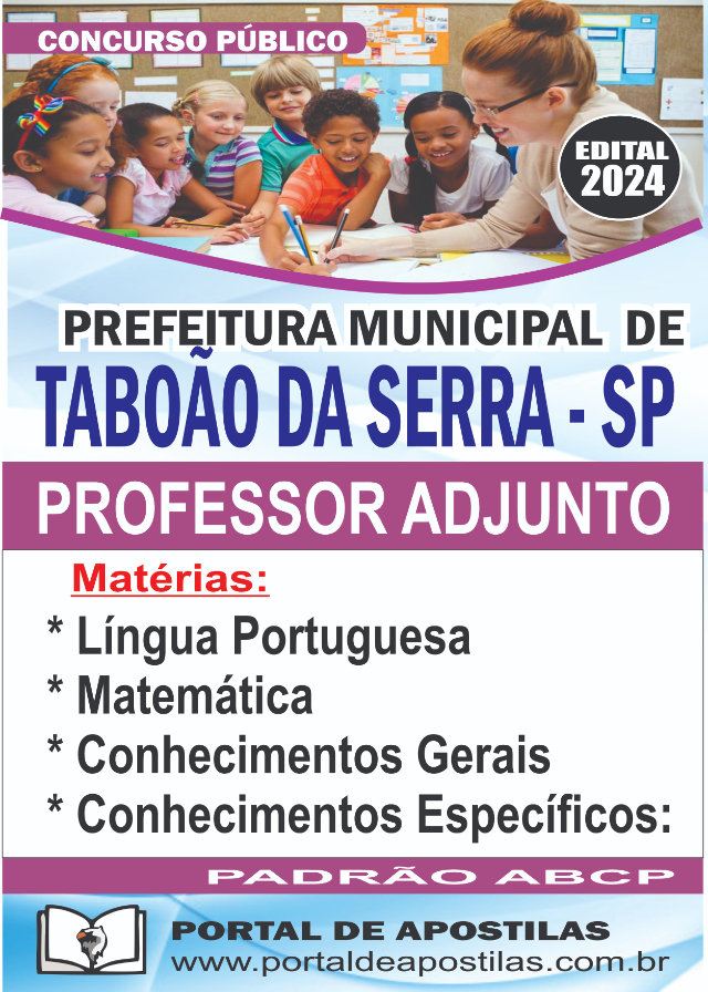 Apostila Da Prefeitura De Taboo Da Serra Professor Adjunto 