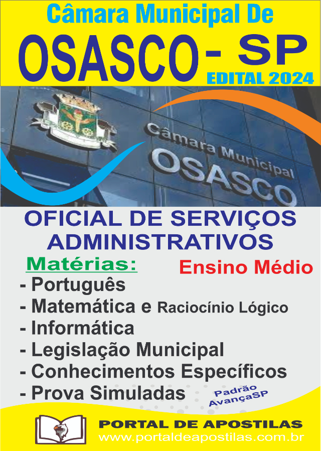 Apostila Da Cmara De Osasco Oficial De Servios Administrativos