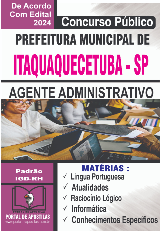 Apostila Da Prefeitura De Itaquaquecetuba Agente Administrativo 