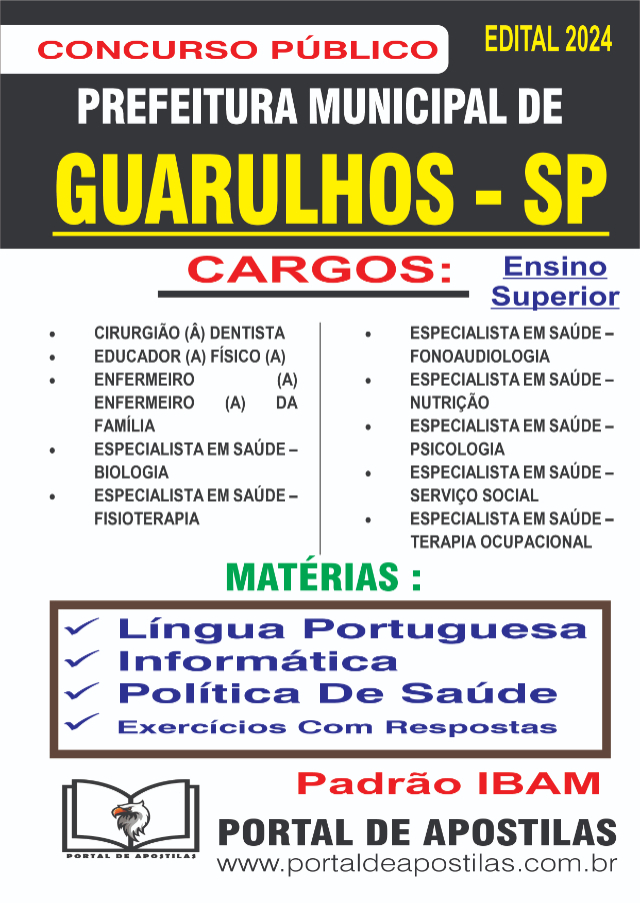 Apostila Da Prefeitura De Guarulhos Superior Comum