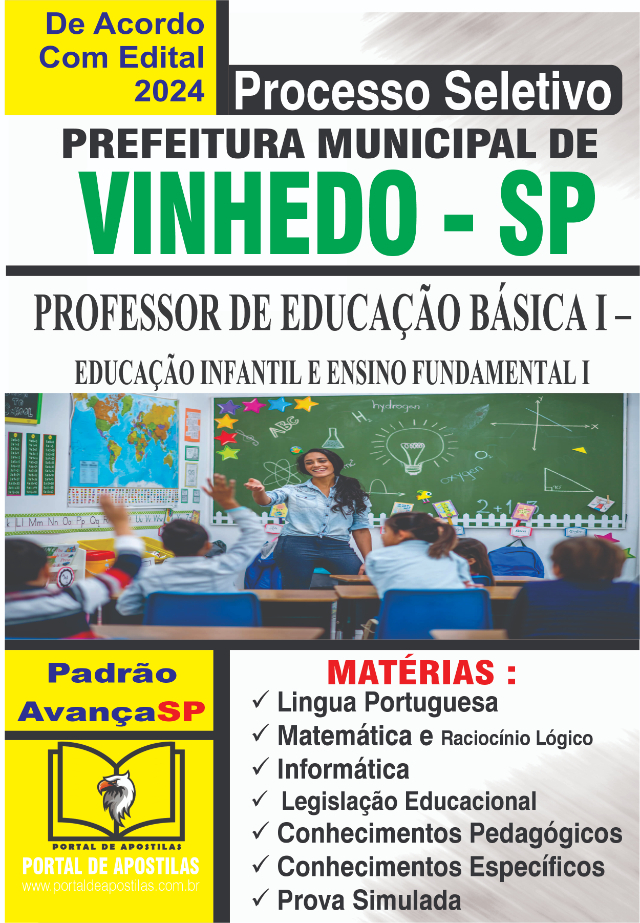 Apostila Da Prefeitura De Vinhedo Professor Ed. Bsica I