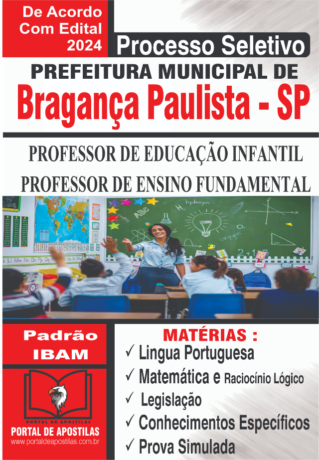 Apostila Da Prefeitura De Bragana Paulista Professor 