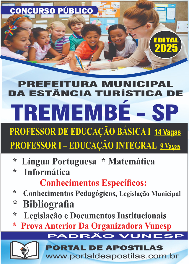 Apostila Da Prefeitura De Trememb Professor I 