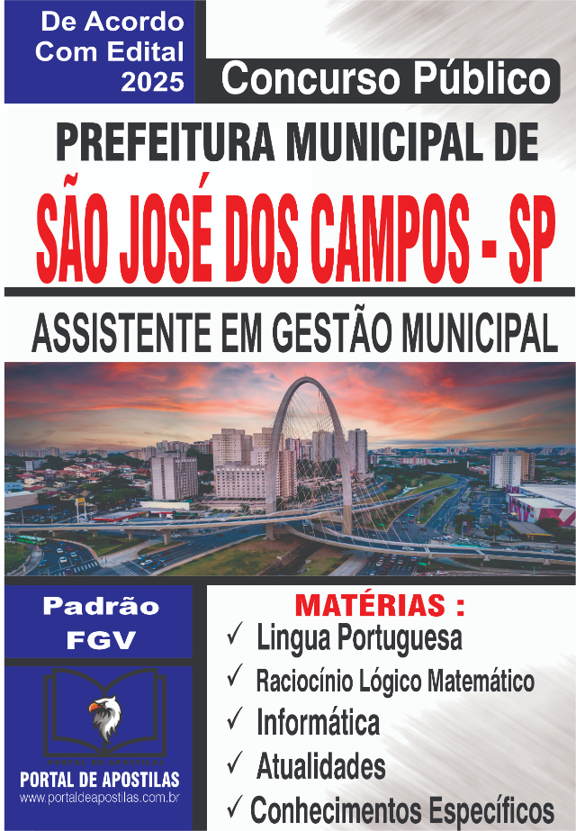 Apostila Da Prefeitura De So Jose Dos Campos Assistente De Gesto Municipal