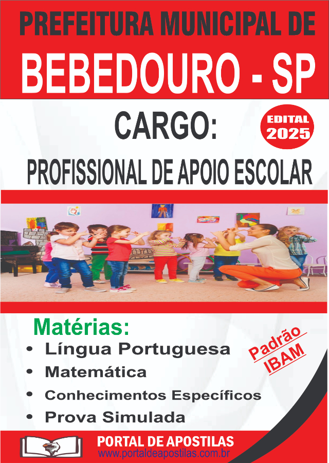 Apostila Da Prefeitura De Bebedouro Profissional De Apoio Escolar