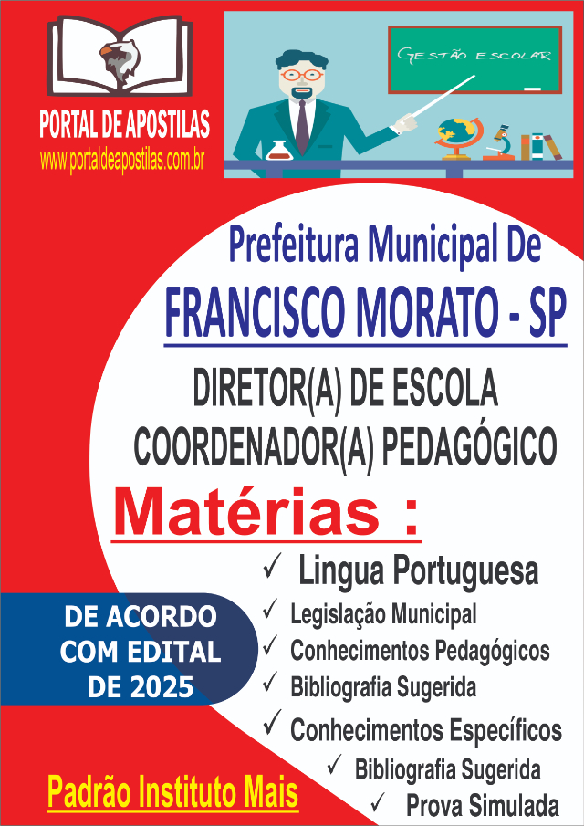 Apostila Da Prefeitura De Francisco Morato Diretor e Coordenador Pedaggico
