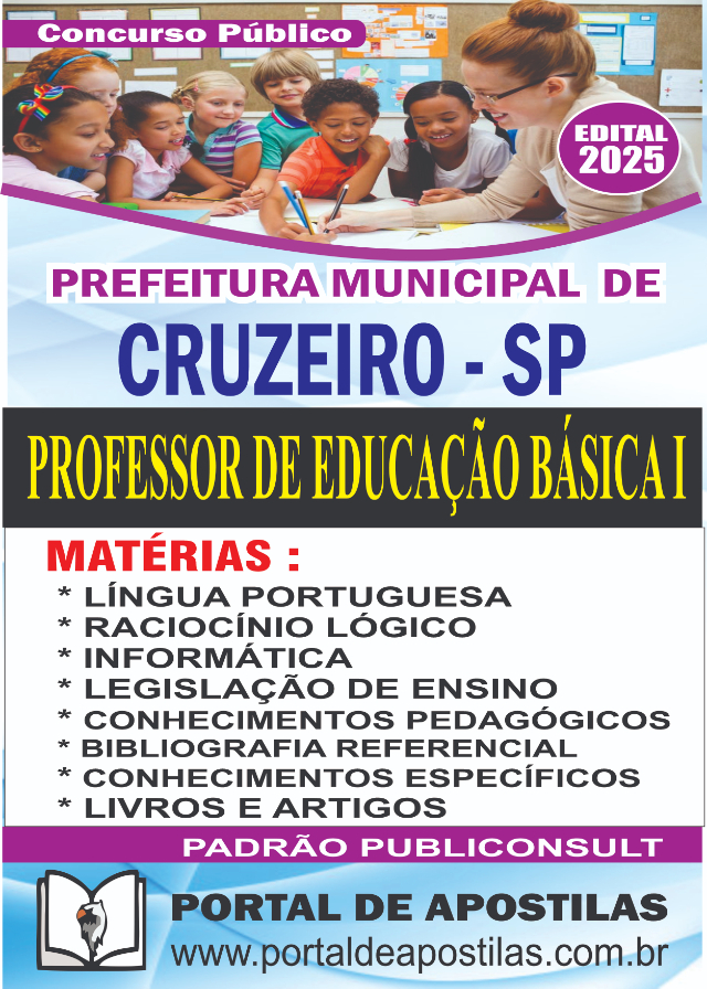 Apostila Da Prefeitura De Cruzeiro Professor PEB I
