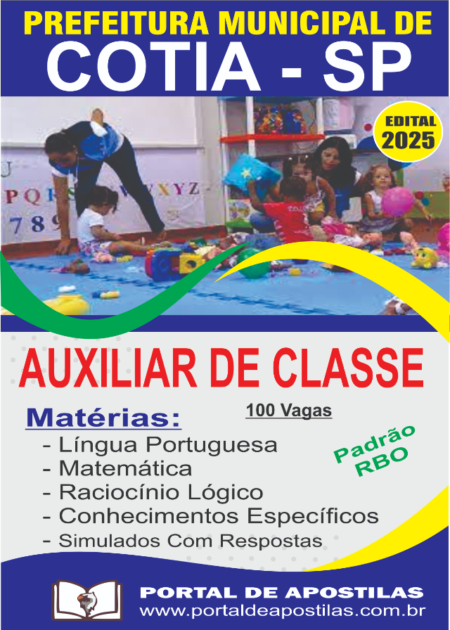 Apostila Da Prefeitura De Cotia Auxiliar De Classe