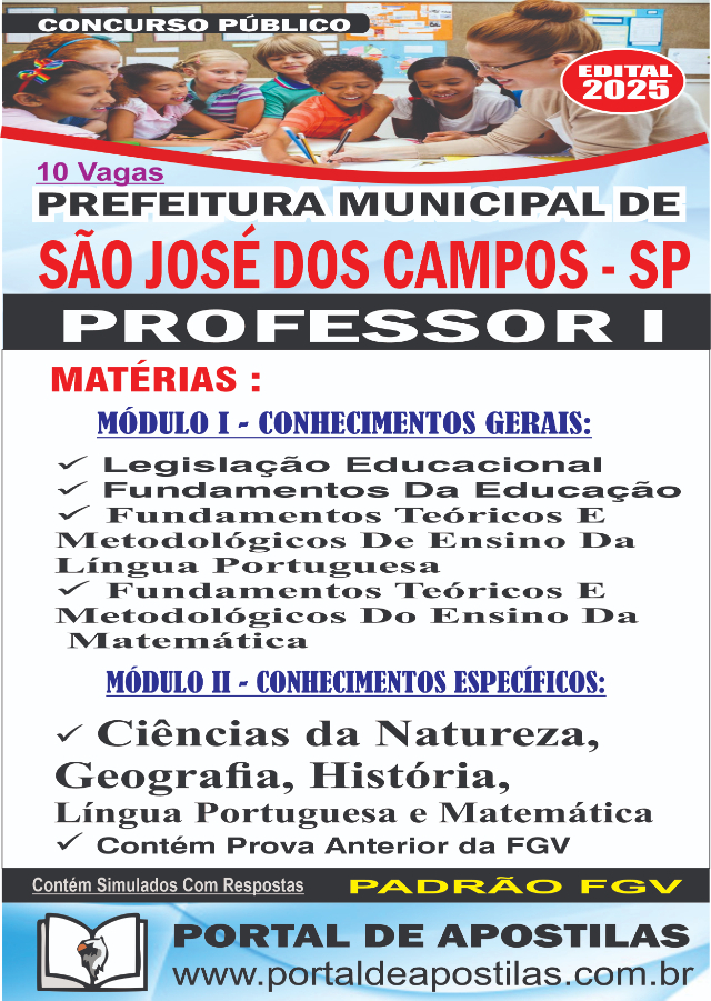 Apostila Da Prefeitura De S�o Jos� Dos Campos Professor I