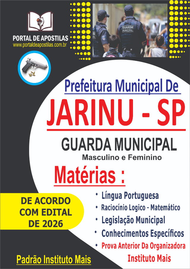Apostila Da Prefeitura De Jarinu Guarda Municipal