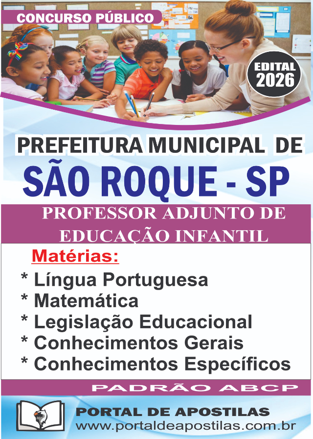 Apostila Da Prefeitura De S�o Roque Professor Infantil