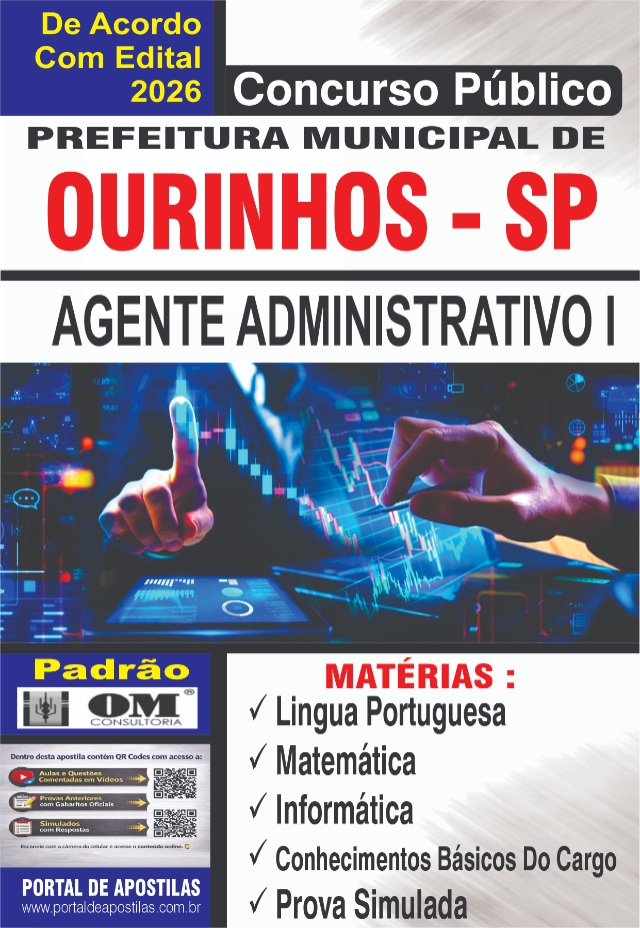 Apostila Da Prefeitura De Ourinhos Agente Administrativo I