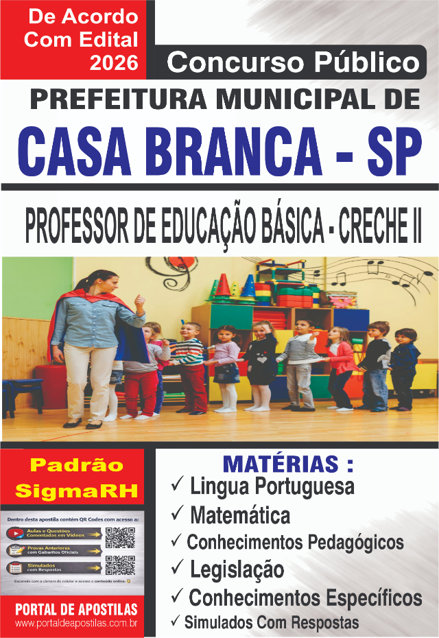 Apostila Da Prefeitura De Casa Branca Professor De Creche II