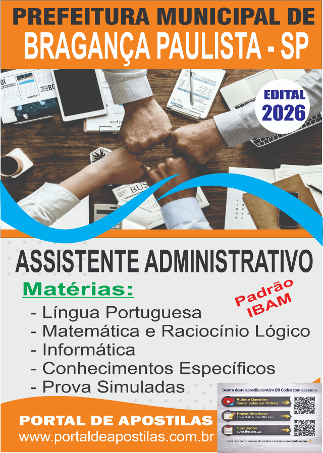 Apostila Da Prefeitura De Bragan�a Paulista Assistente Administrativo