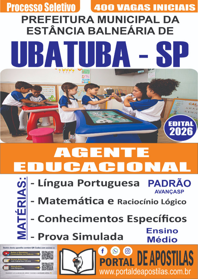 Apostila Da Prefeitura De Ubatuba Agente Educacional