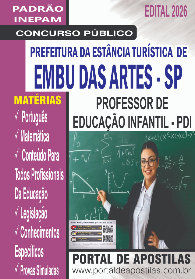Apostila Da Prefeitura De Embu Das Artes Professor PDI