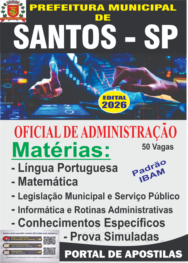 Apostila Da Prefeitura De Santos Oficial De Administração