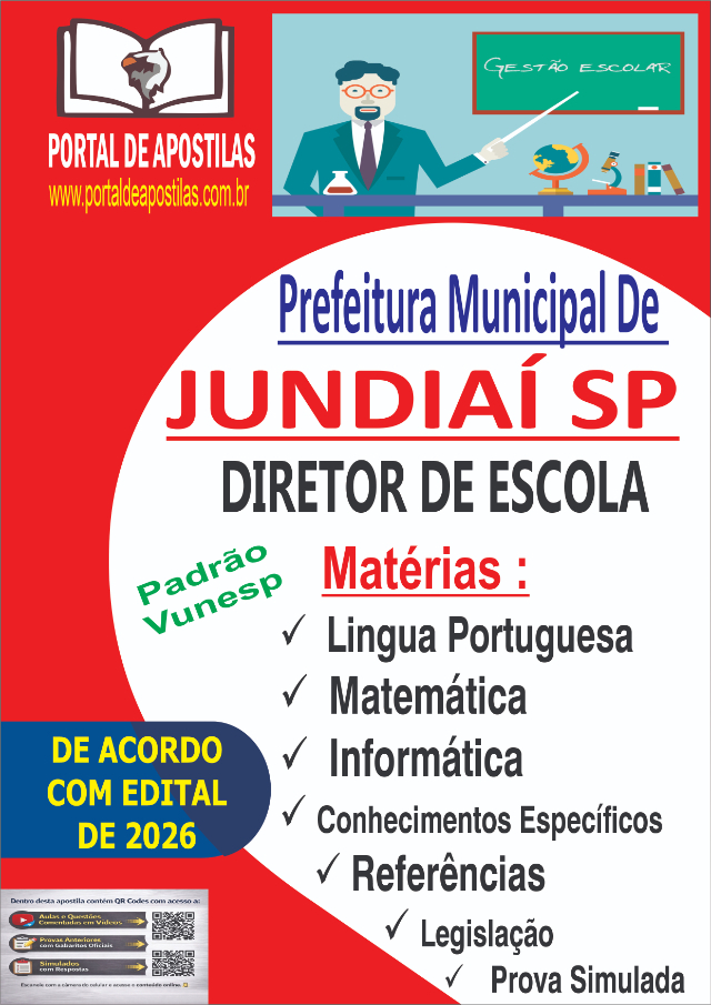 Apostila Da Prefeitura De Jundia� Diretor De Escola