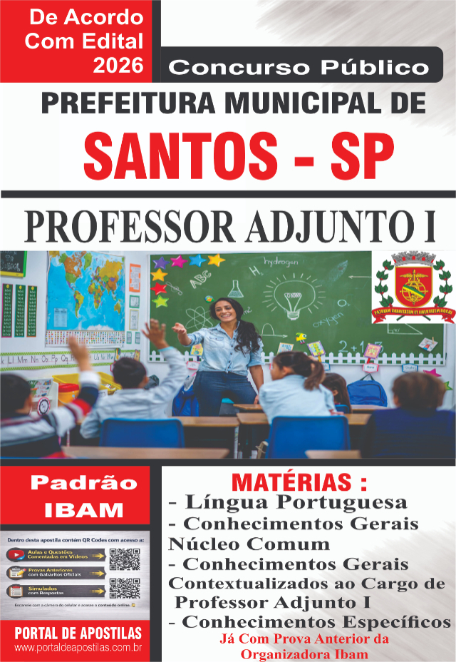Apostila Da Prefeitura De Santos Professor Adjunto I