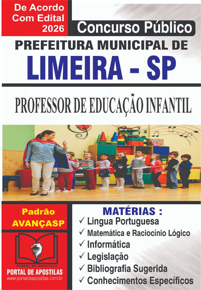 Apostila Da Prefeitura De Limeira Professor De Educa��o Infantil
