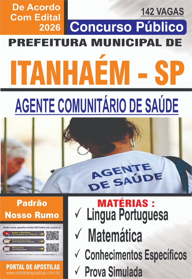 Apostila Da Prefeitura De Itanhaém Agente De Saúde
