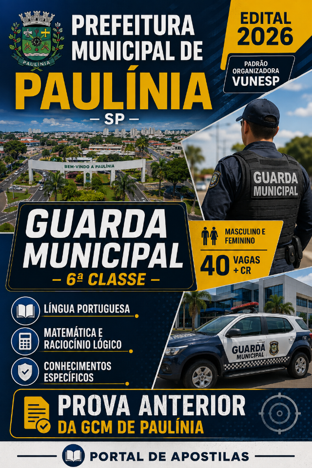 Apostila Da Prefeitura De Paulínia Guarda Municipal