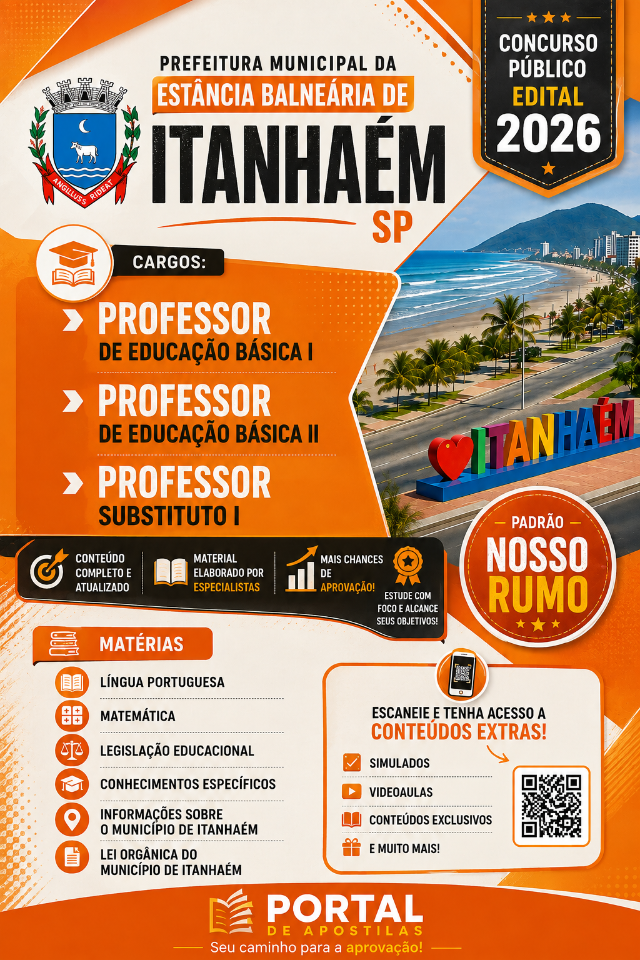 Apostila Da Prefeitura De Itanhaém Professor Peb I e Peb II