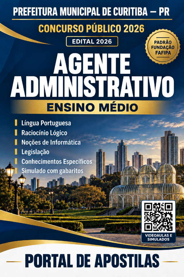 Apostila Da Prefeitura De Curitiba Agente Administrativo