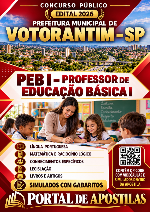 Apostila Da Prefeitura De Votorantim Professor De Educação Básica I