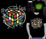Camiseta Cubo - Neon