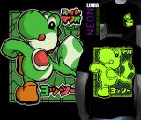 Camiseta Super Mario - Yoshi (Neon)