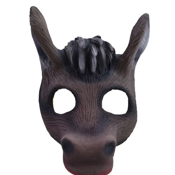 Jogo de burro (máscara e 12 caudas incluídas) acessório de festa