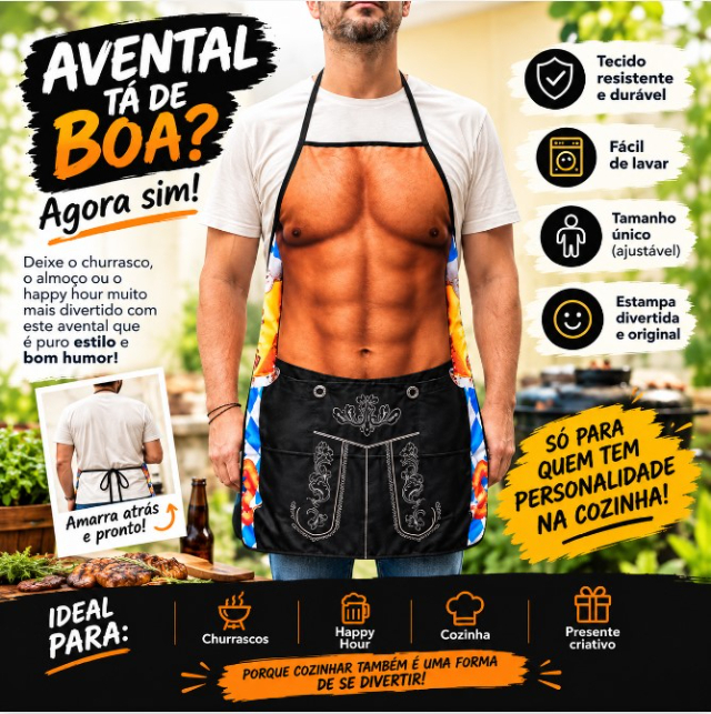 Avental Cozinha Musculoso Cervejeiro