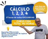 Curso Matem�tica N�vel superior:140h - C�lculo 1 ,2, 3, 4, Equa��o Diferencial, S�ries, GA, �lgebra, Transformada de Laplace - enviado por e-mail