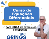 Curso de EQUA��ES DIFERENCIAIS com lista de exerc�cios e respostas