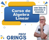 Curso de �LGEBRA LINEAR com lista de exerc�cios e respostas