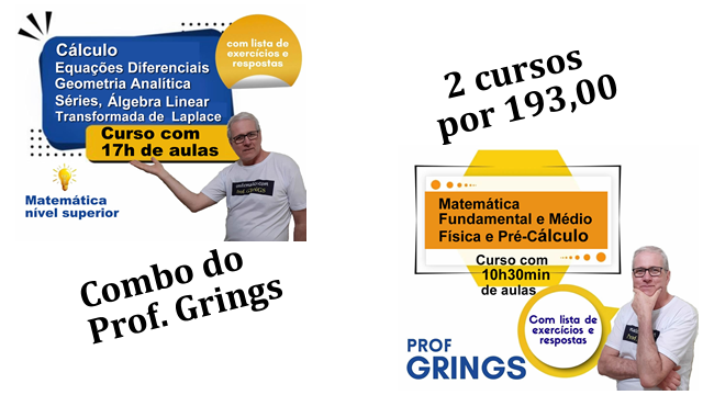 Combo 2 cursos enviados por e-mail de 17h e 10h30min