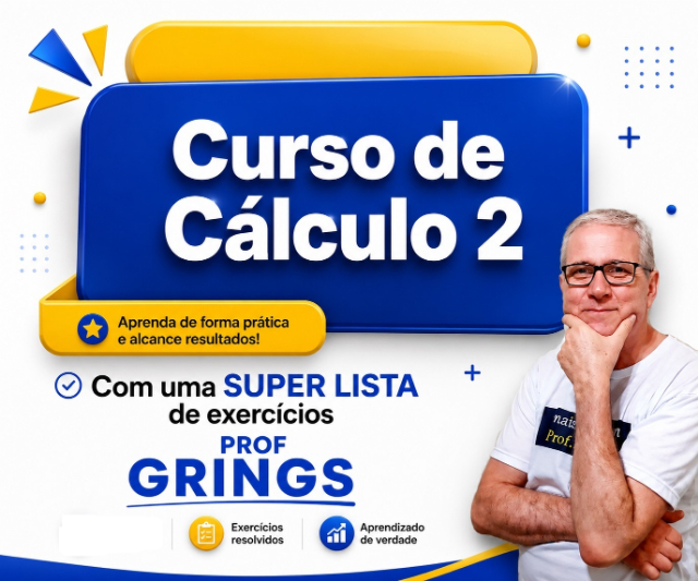 Curso de C�LCULO 2 com listas de exerc�cios e respostas