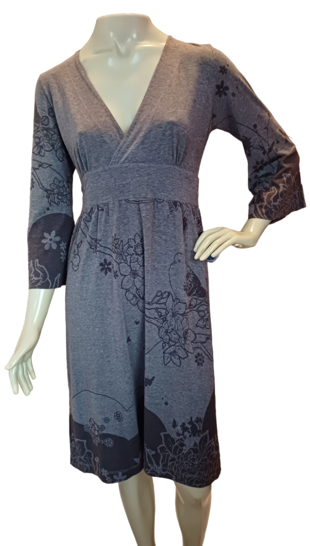 VESTIDO MALHA CANTO - TAM=G - BUSTO=92 - CINTURA=80 - QUADRIL=110 - COMPR=98  (ref. 12666)