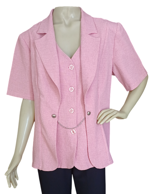 BLAZER BIA E BETH - TAM=BUSTO=120 - CINTURA=112 - COMPR=68  (ref. 13369)