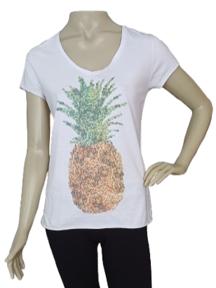 CAMISETA CHOUETTE - TAM=M - BUSTO=90 - CINTURA=84 - COMPR=62  (ref. 13664)